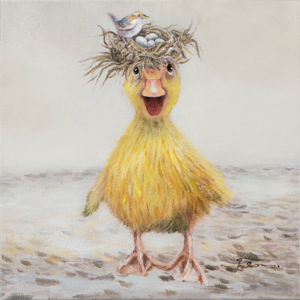 Painting Chick with Bird's Nest