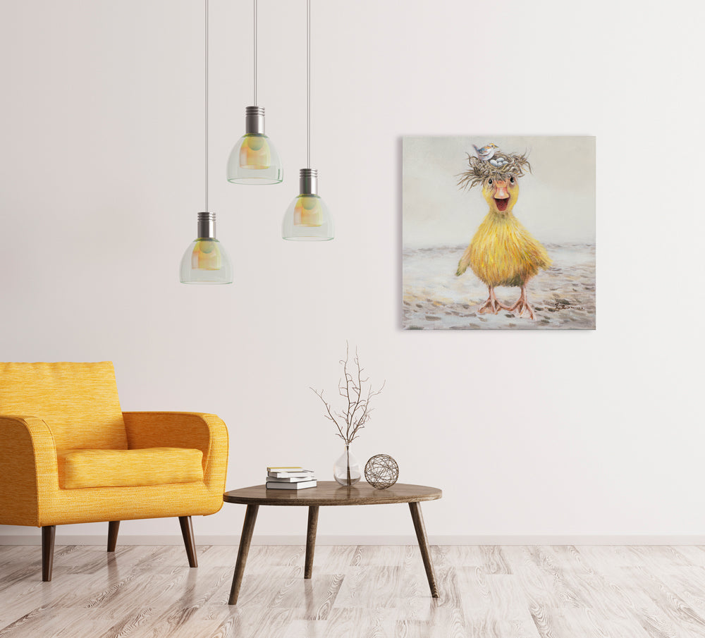 Painting Chick with Bird's Nest