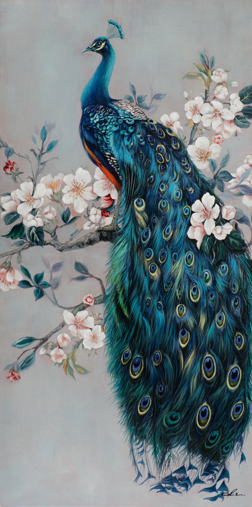 Gemälde Romantischer Pfau