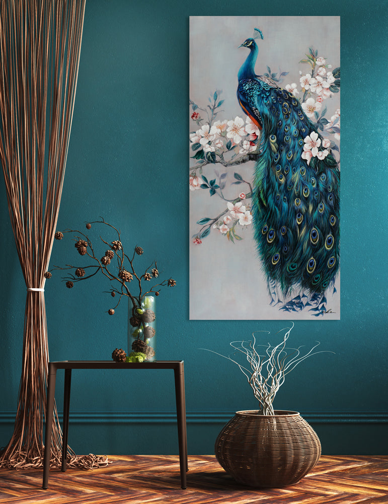 Gemälde Romantischer Pfau