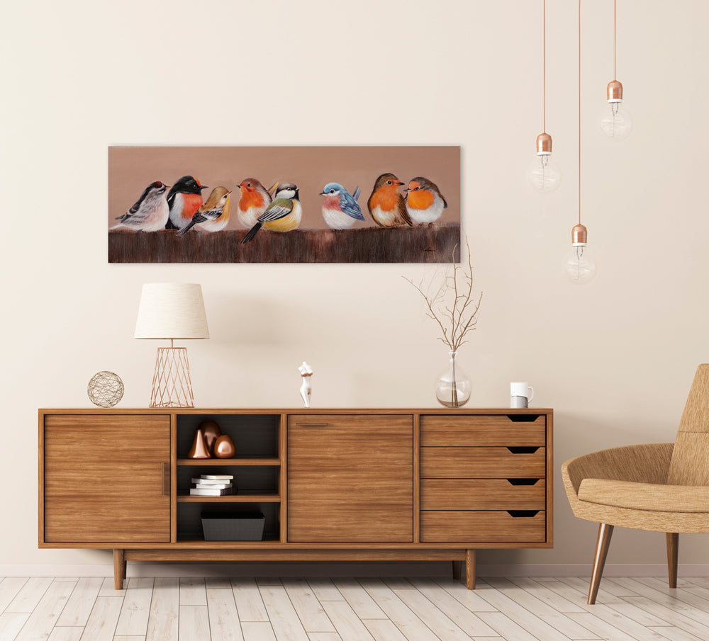 Gemälde Bunte Vogelschar