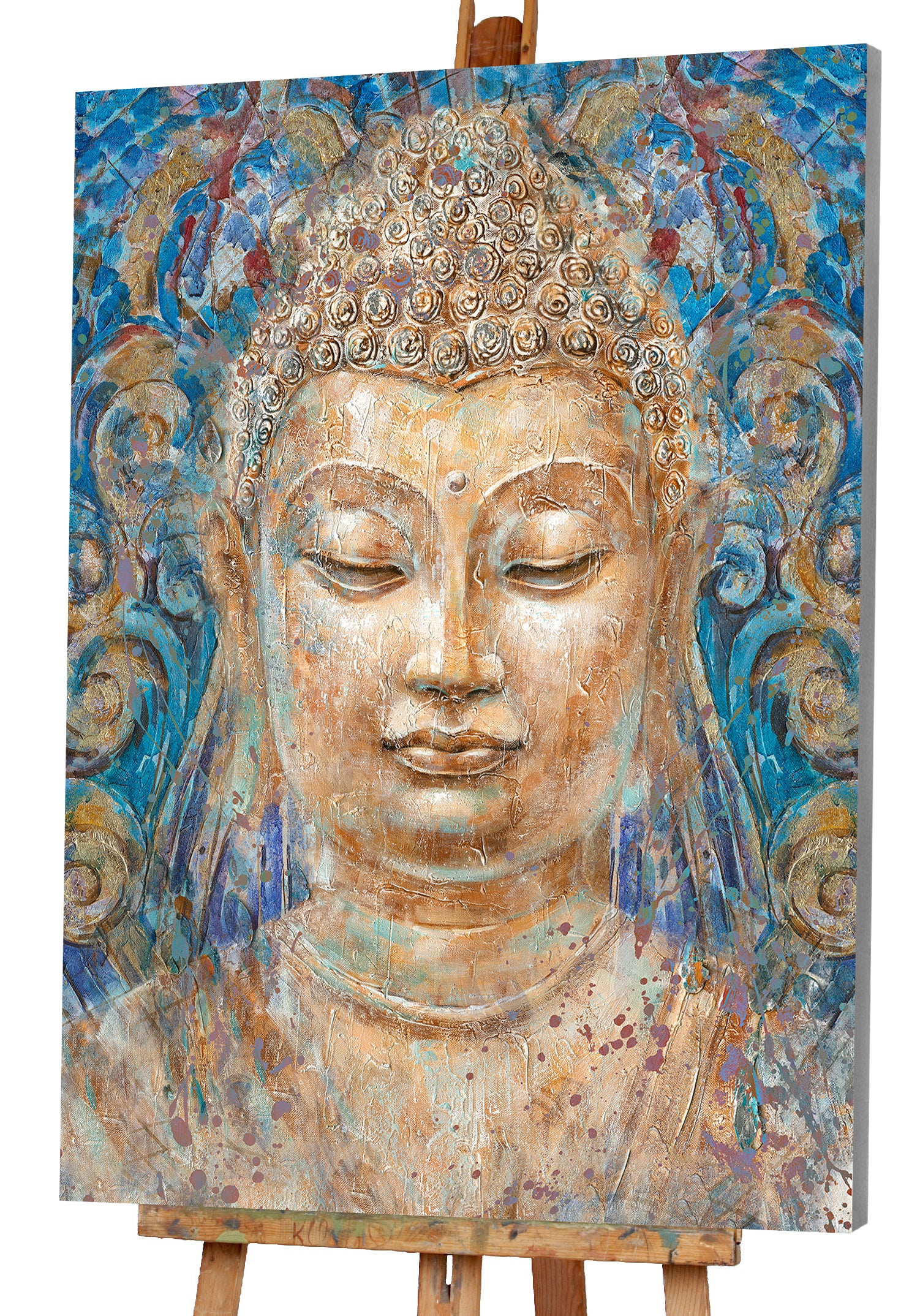 painting Golden Buddha