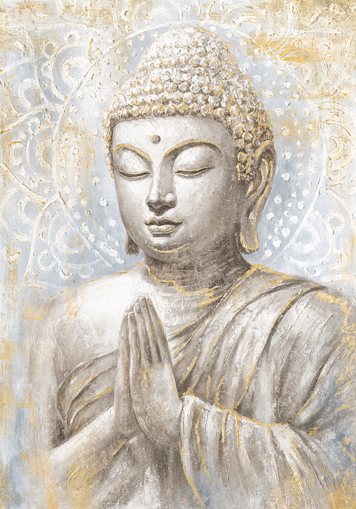 Painting Meditating Buddha gold
