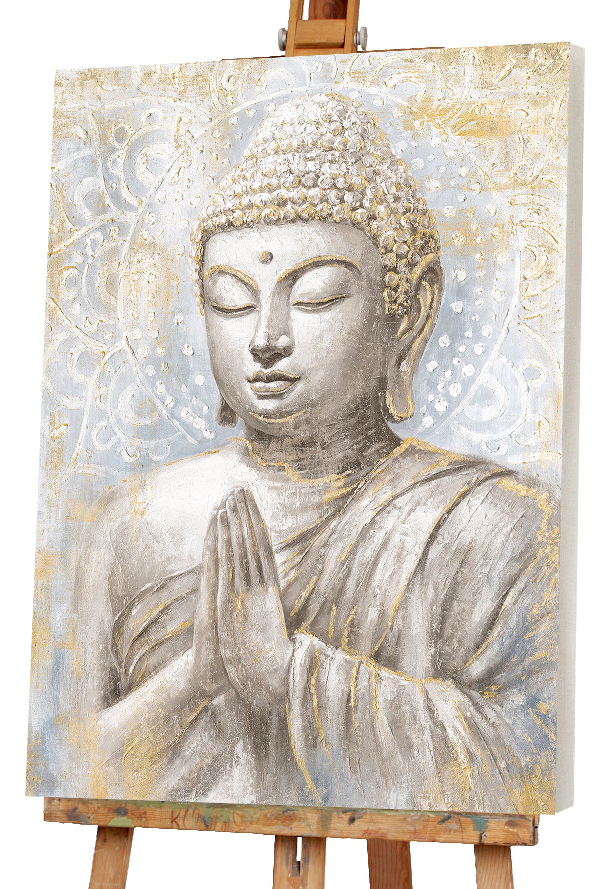 Painting Meditating Buddha gold