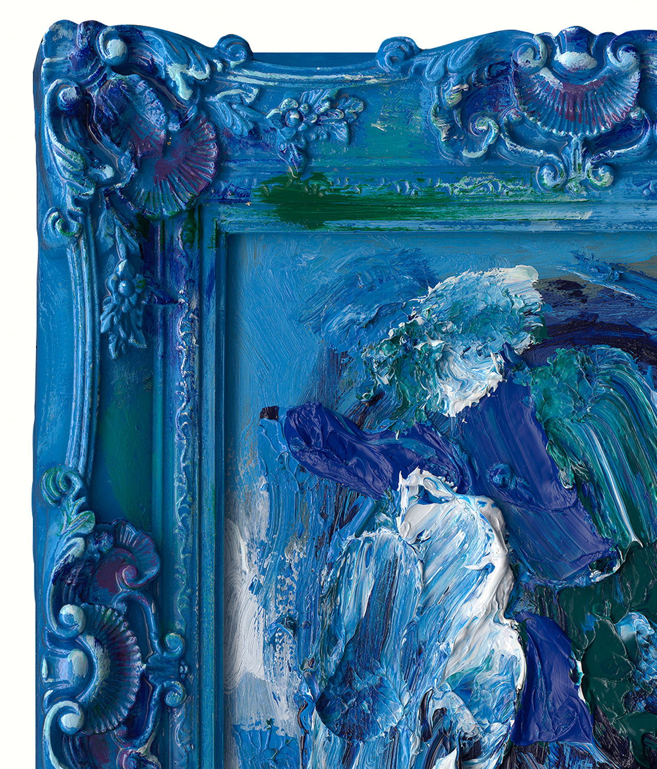 Gemälde Barock en vogue blau