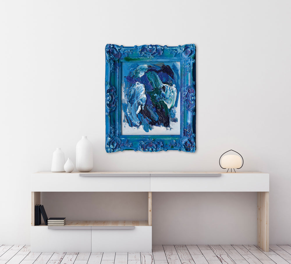 Gemälde Barock en vogue blau