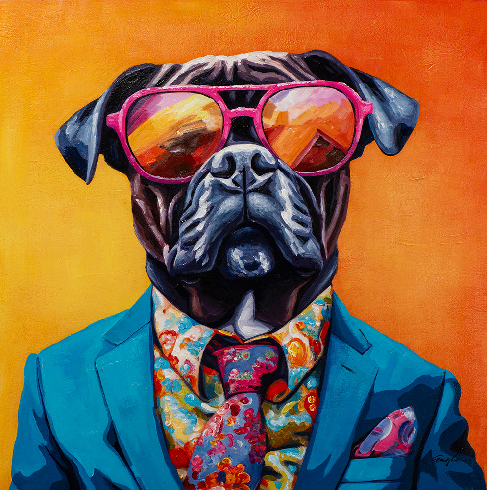 peinture de Monsieur Chien