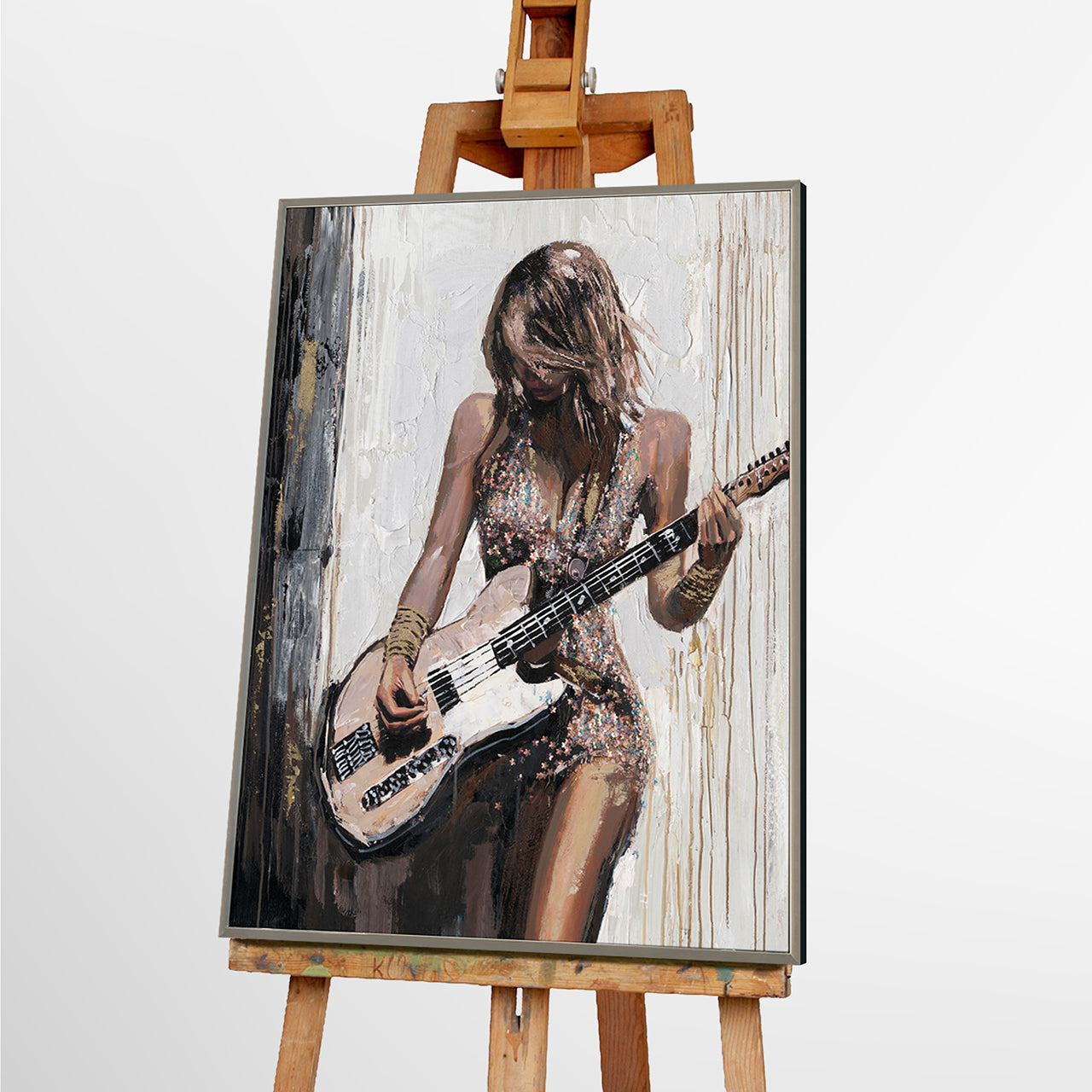 Painting Guitar Girl