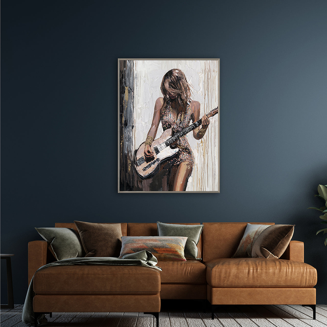 Painting Guitar Girl