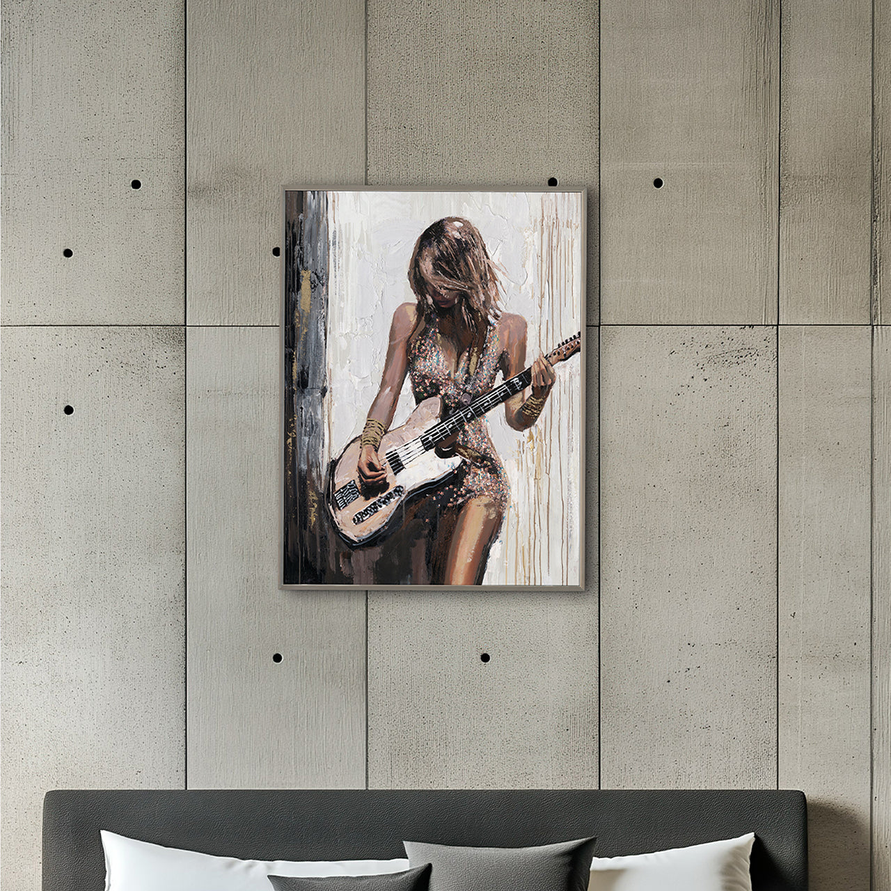 Painting Guitar Girl