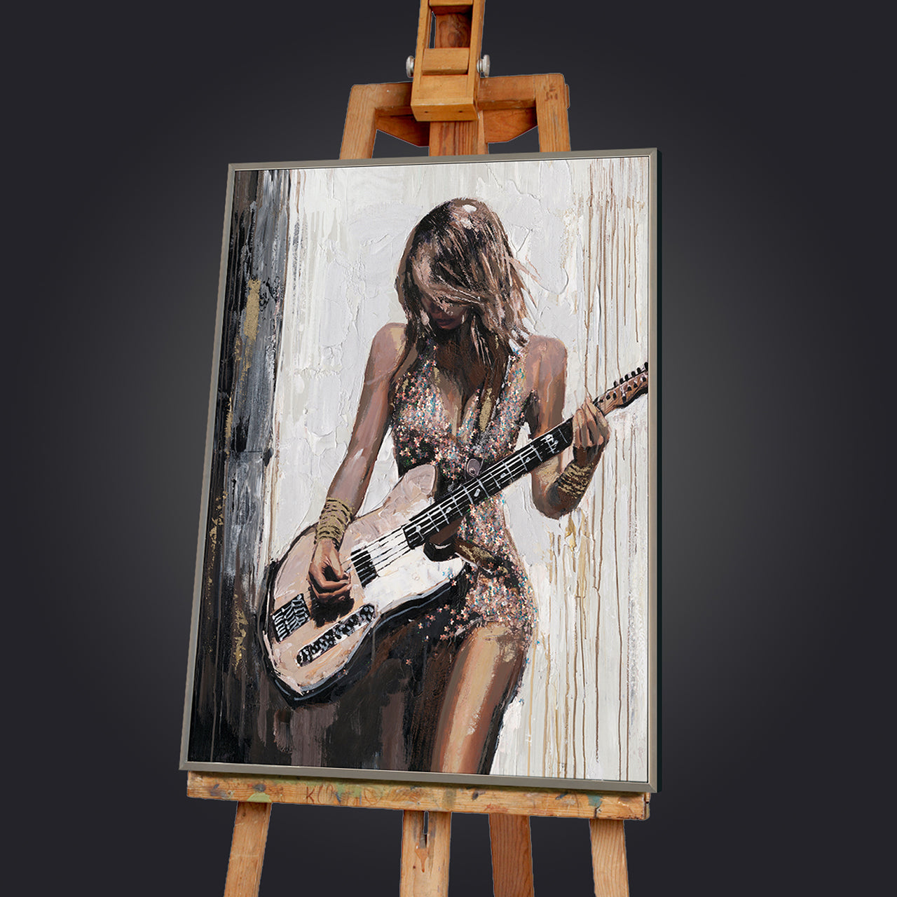 Painting Guitar Girl
