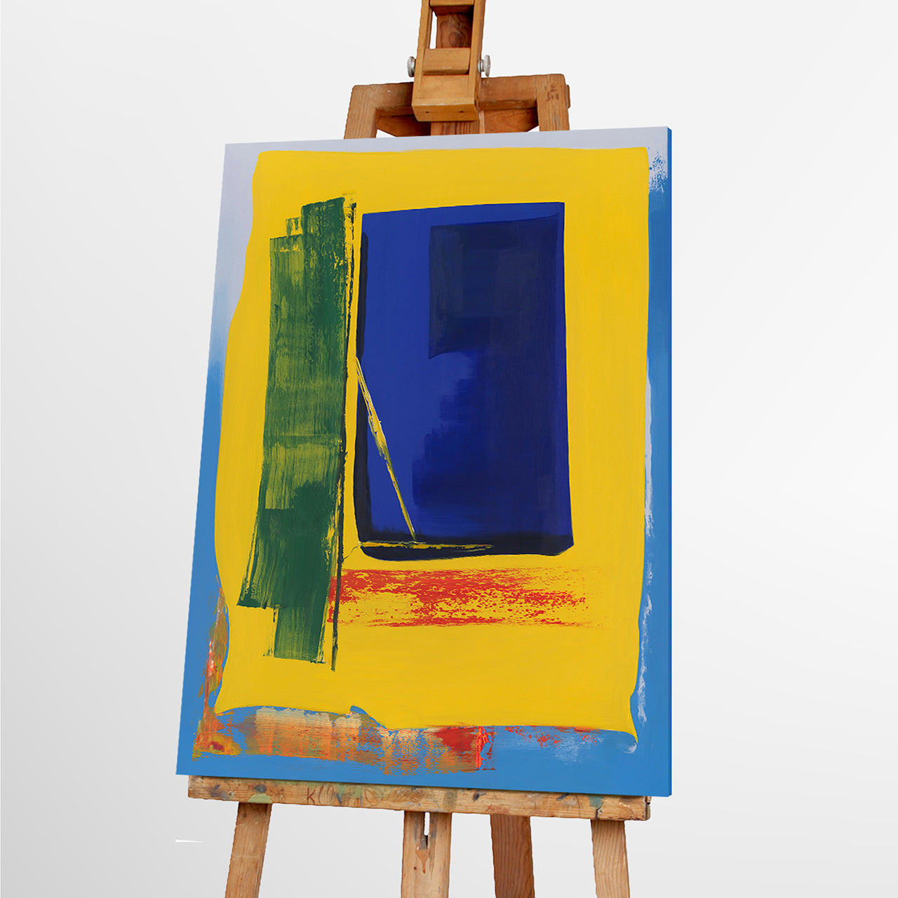 Painting Blue and Yellow