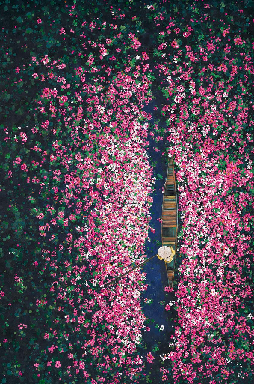 Painting Flower Boat