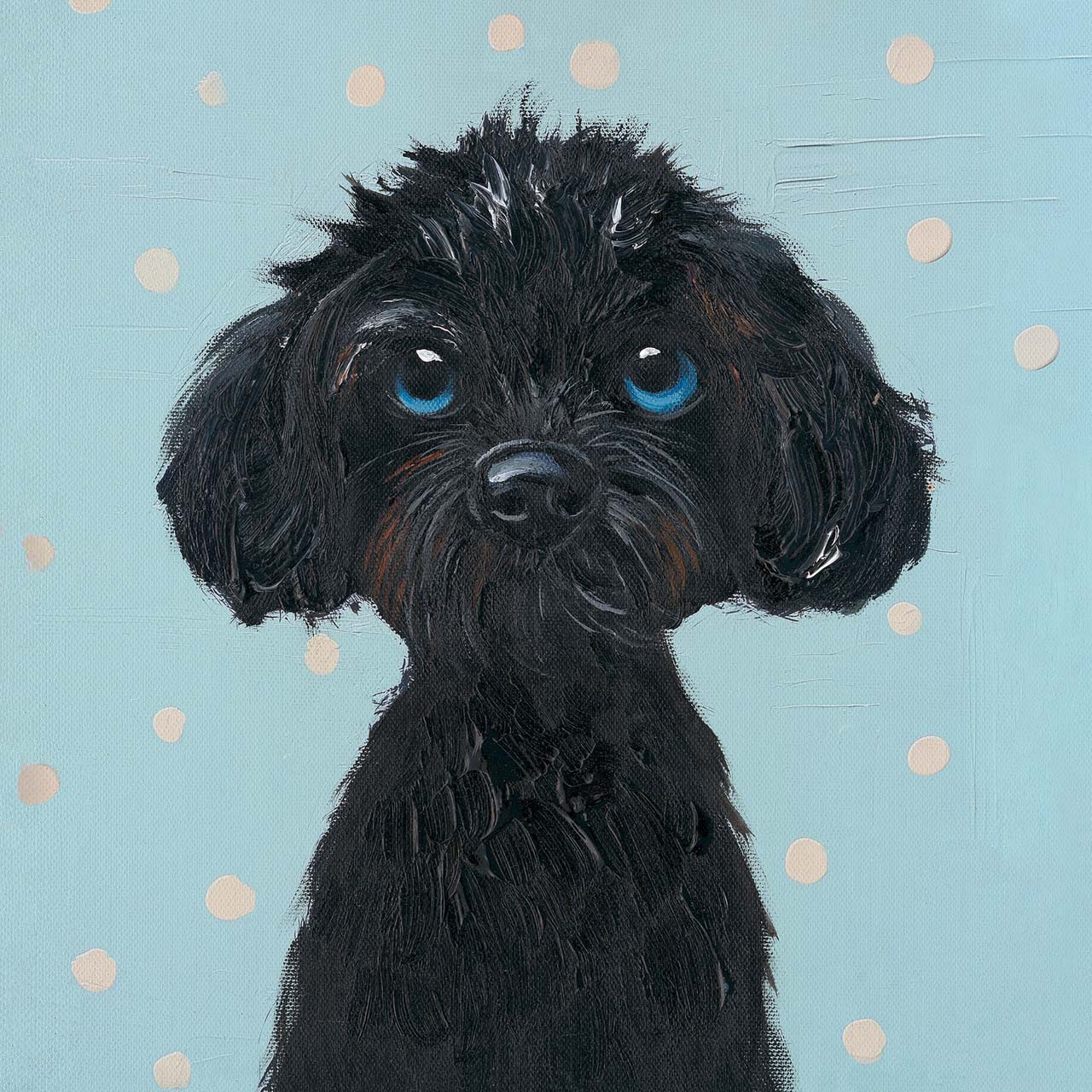 Painting Black Puppy