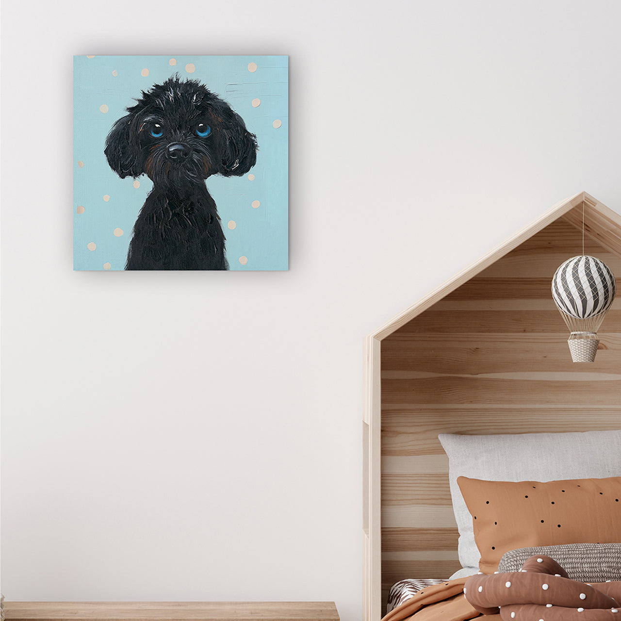 Painting Black Puppy