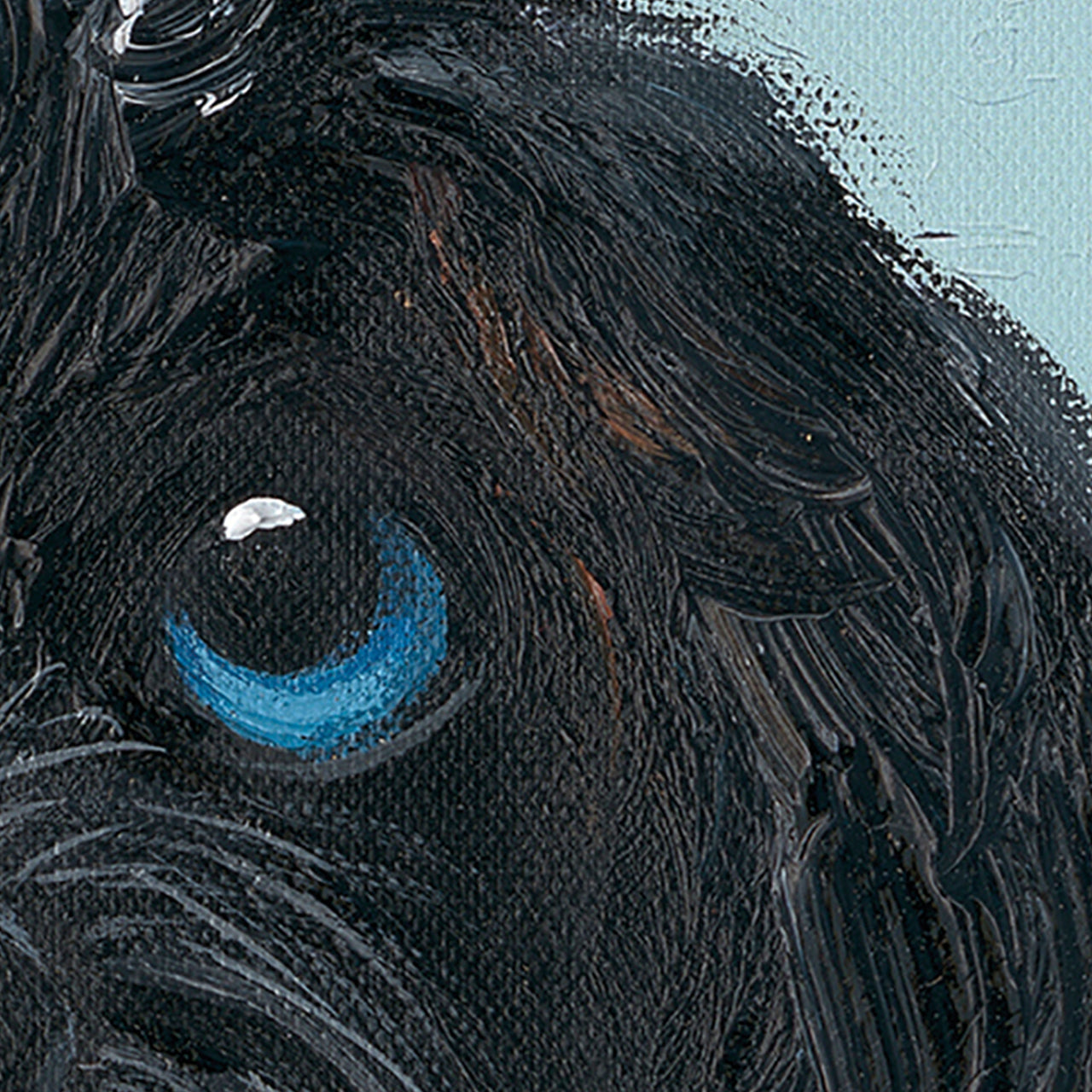Painting Black Puppy