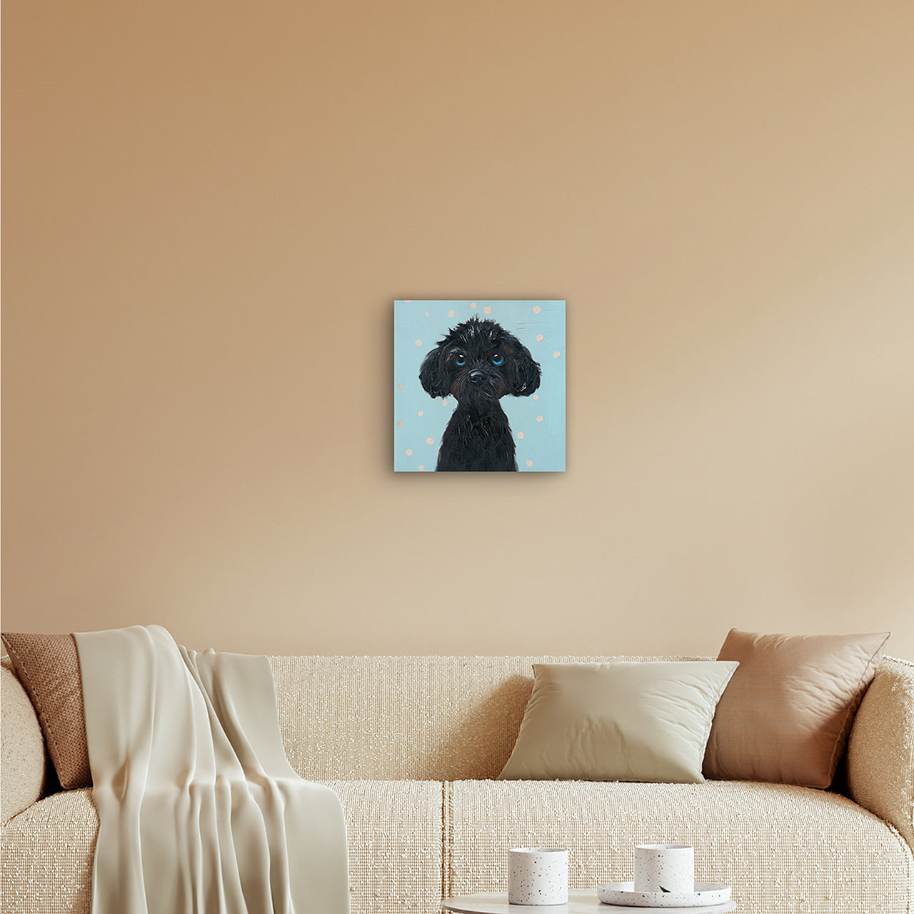 Painting Black Puppy