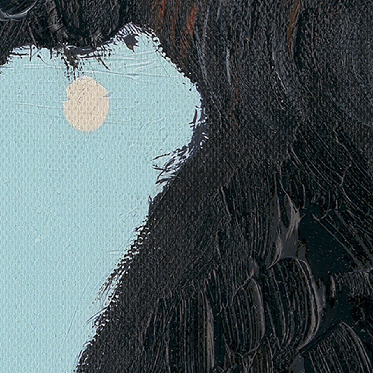 Painting Black Puppy