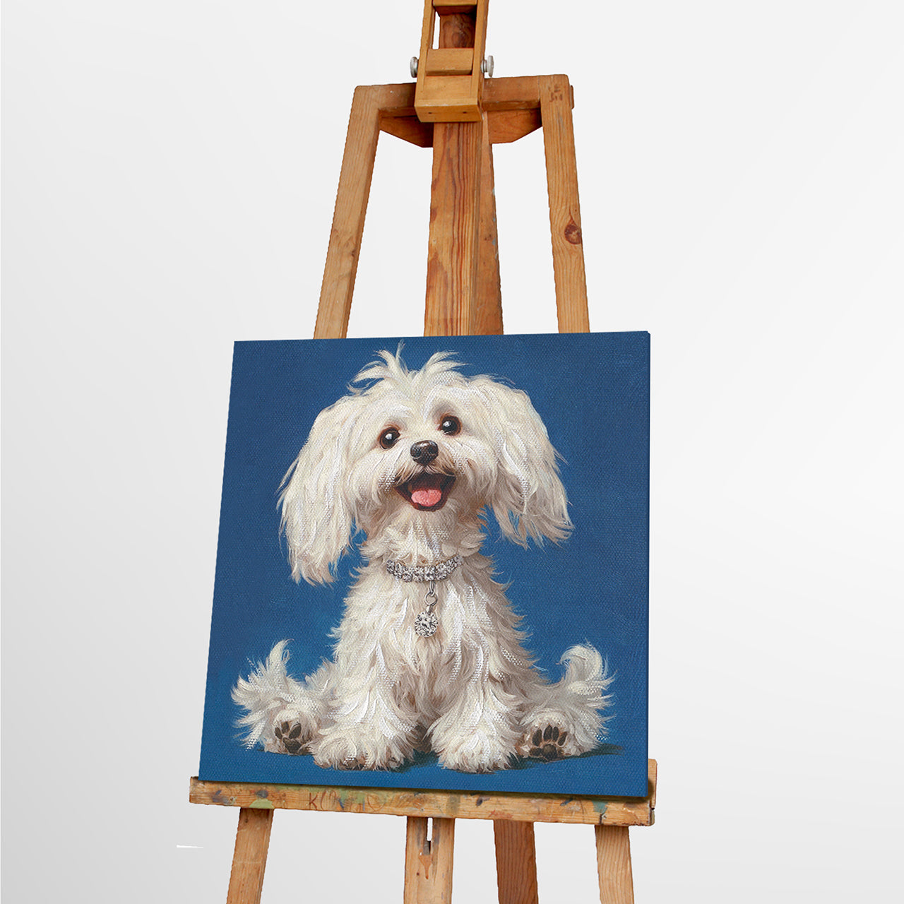 Peinture blanche duveteuse