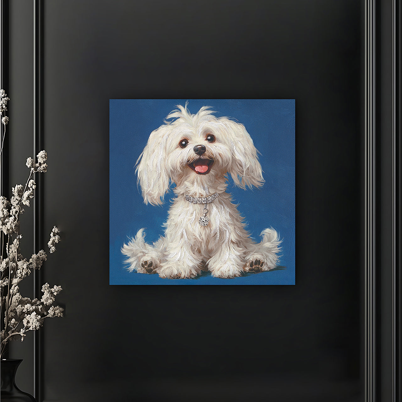 Peinture blanche duveteuse