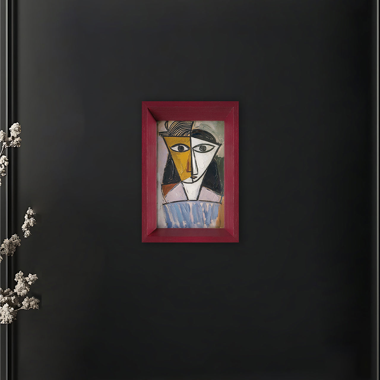 Painting Abstract Blue Woman