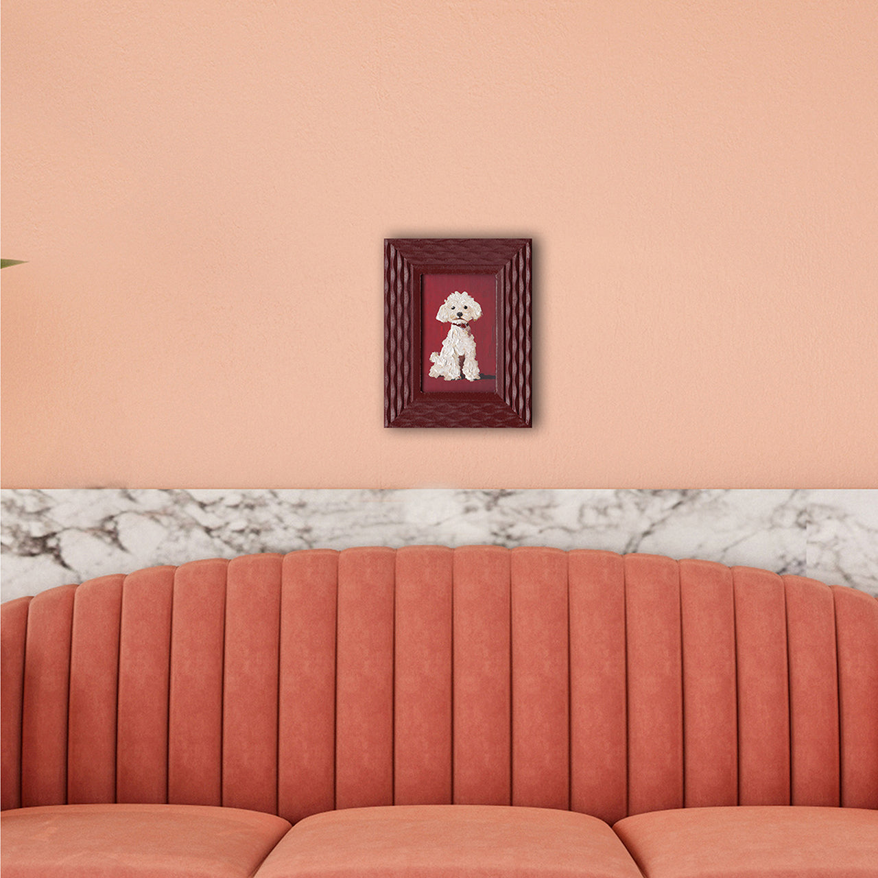 Peinture Chien Blanc