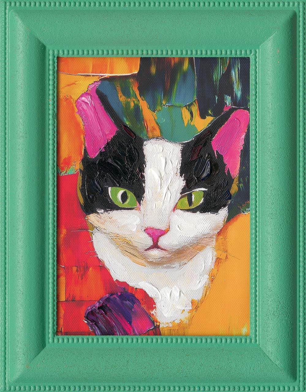 Painting Coloured Cat