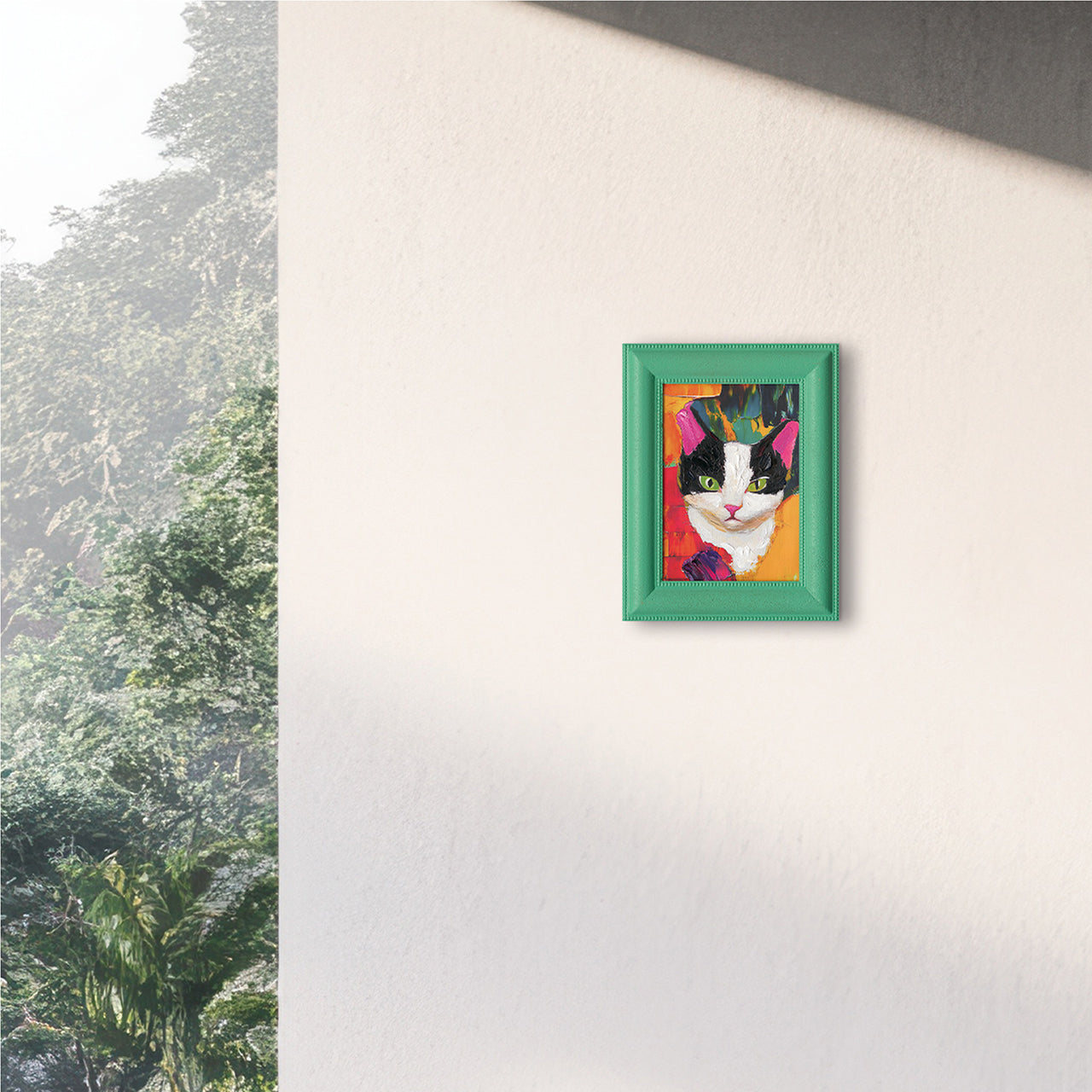 Painting Coloured Cat