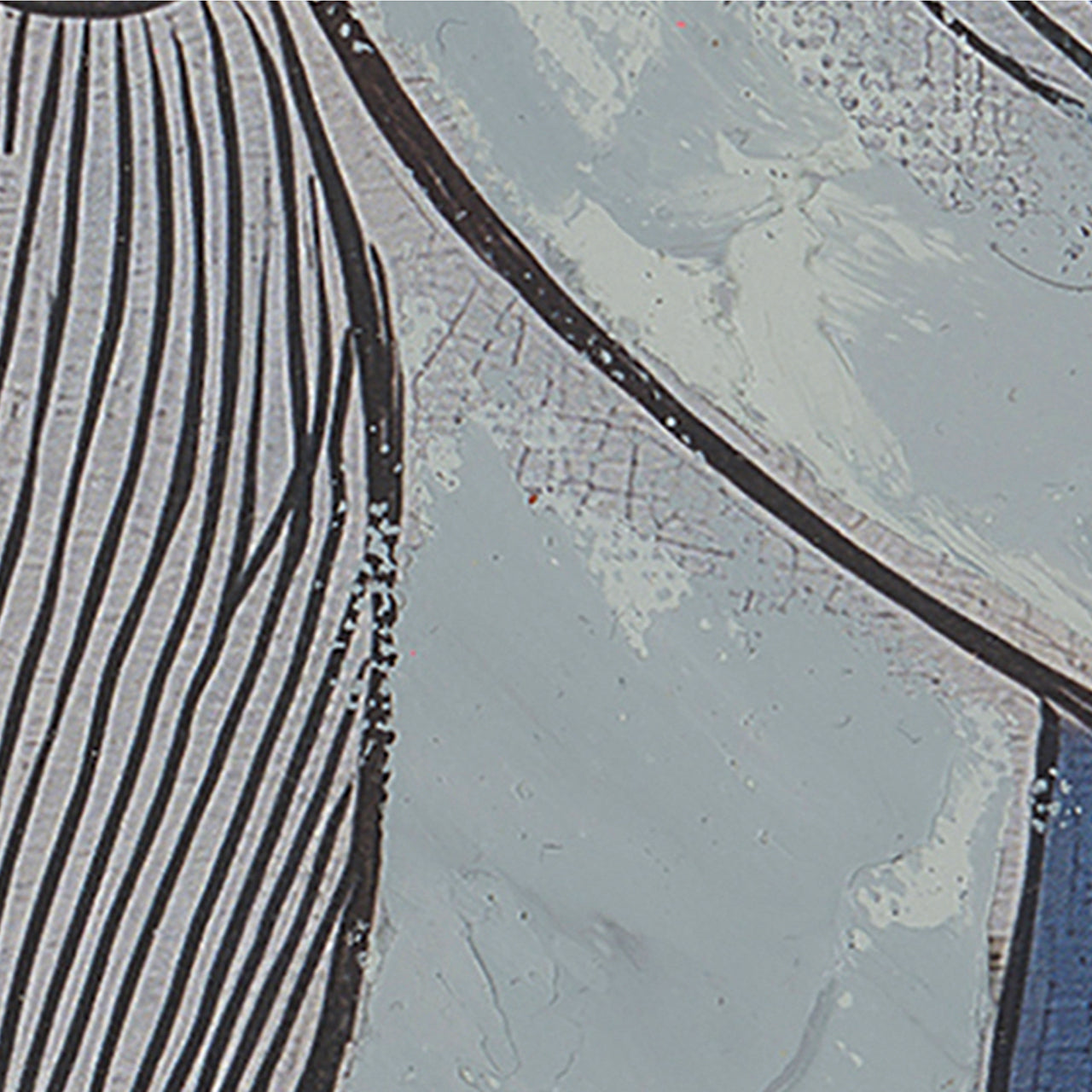 Peinture abstraite Dame bleue