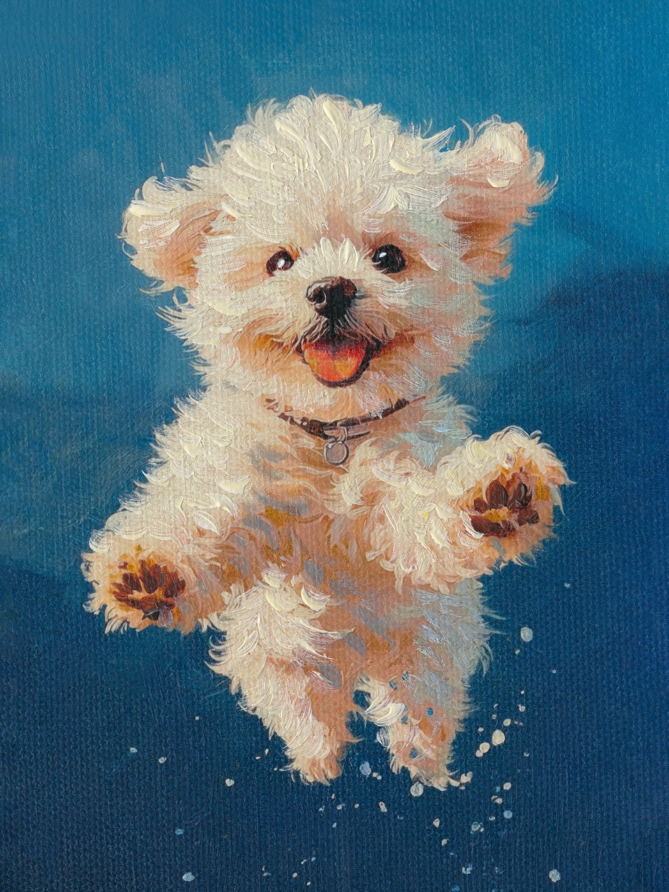 Painting Jumping Fluffy