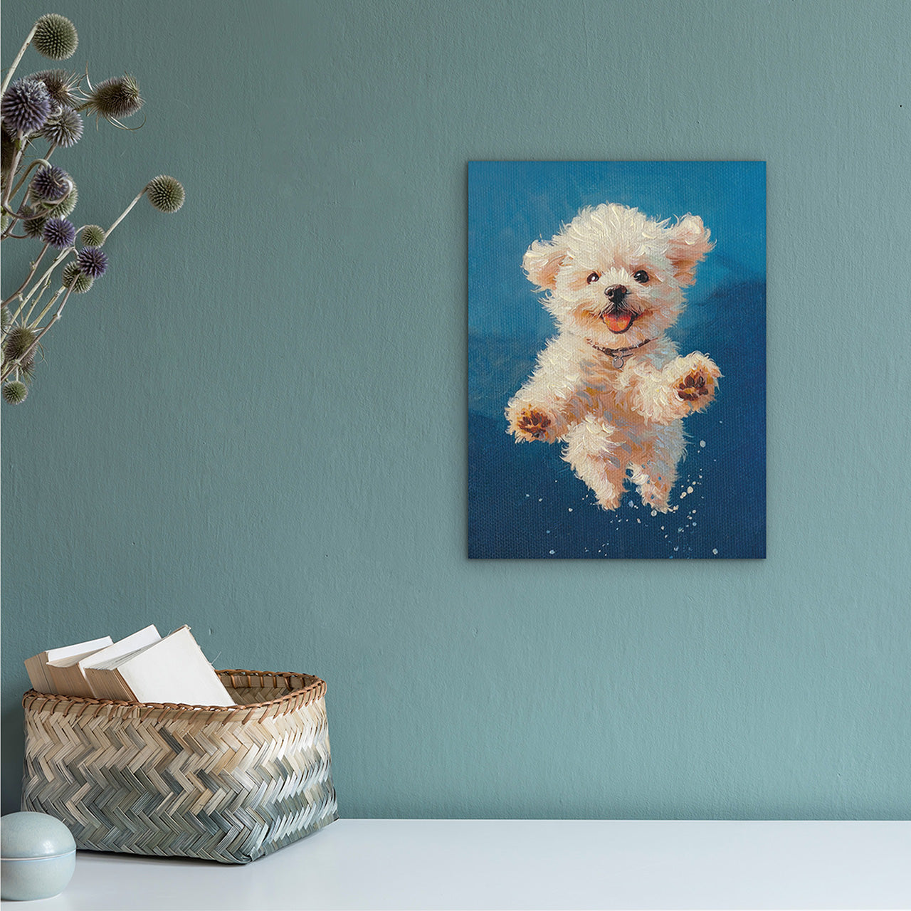 Painting Jumping Fluffy