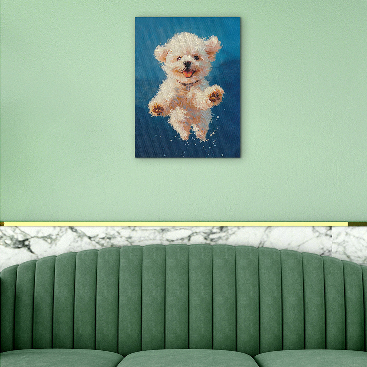 Painting Jumping Fluffy