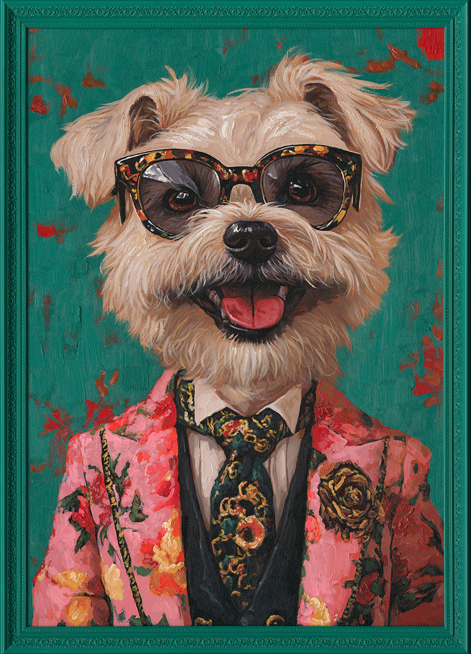 Gemälde Flower Dressed Westie