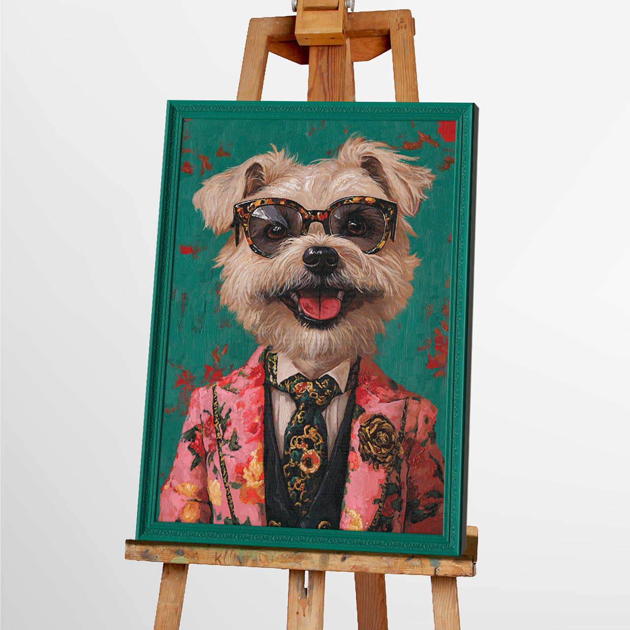 Gemälde Flower Dressed Westie