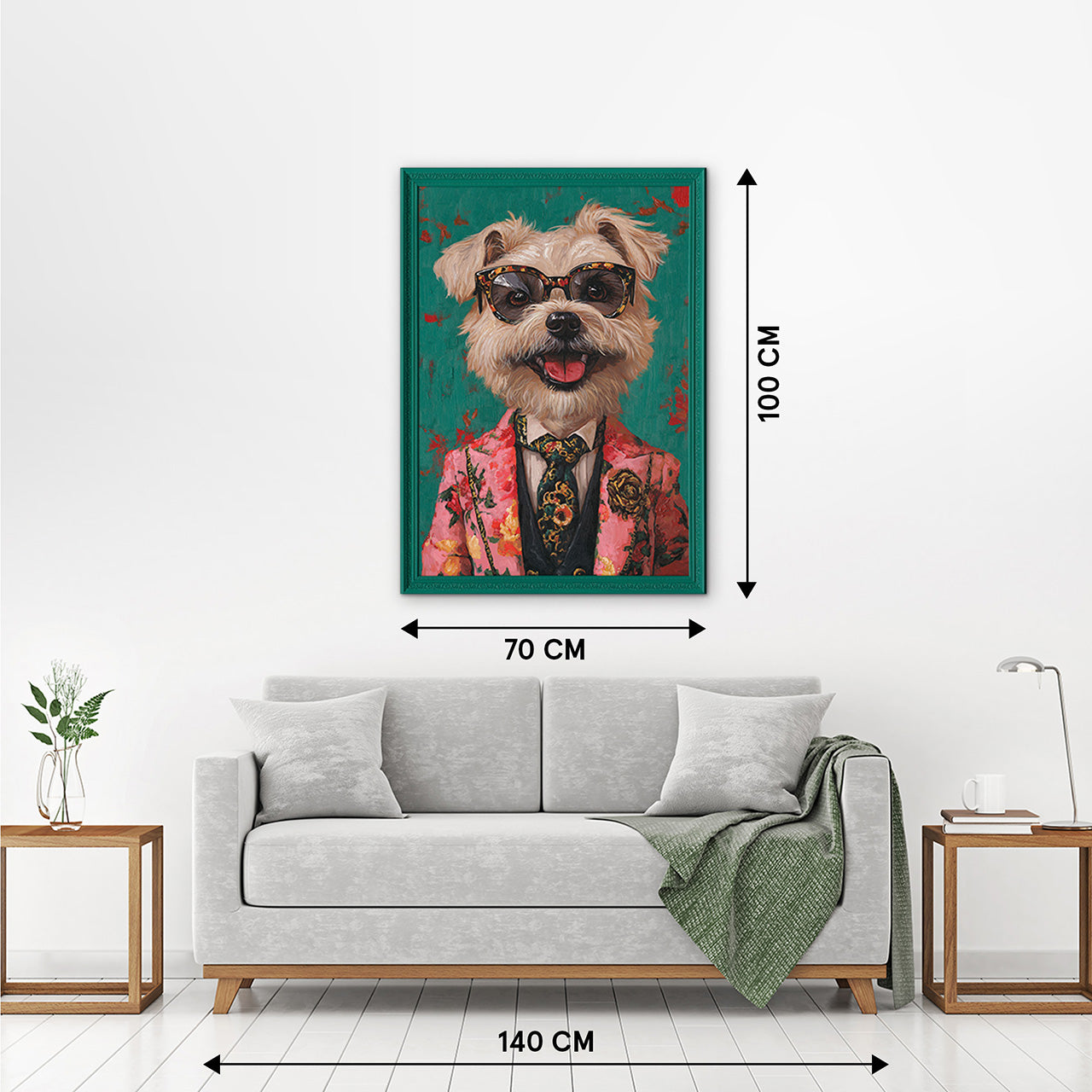 Tableau Flower Dressed Westie