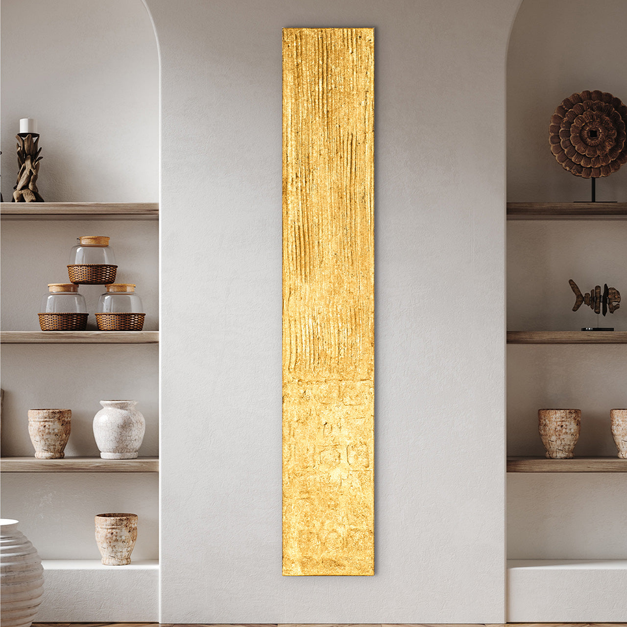 Painting Slim Golden Structure