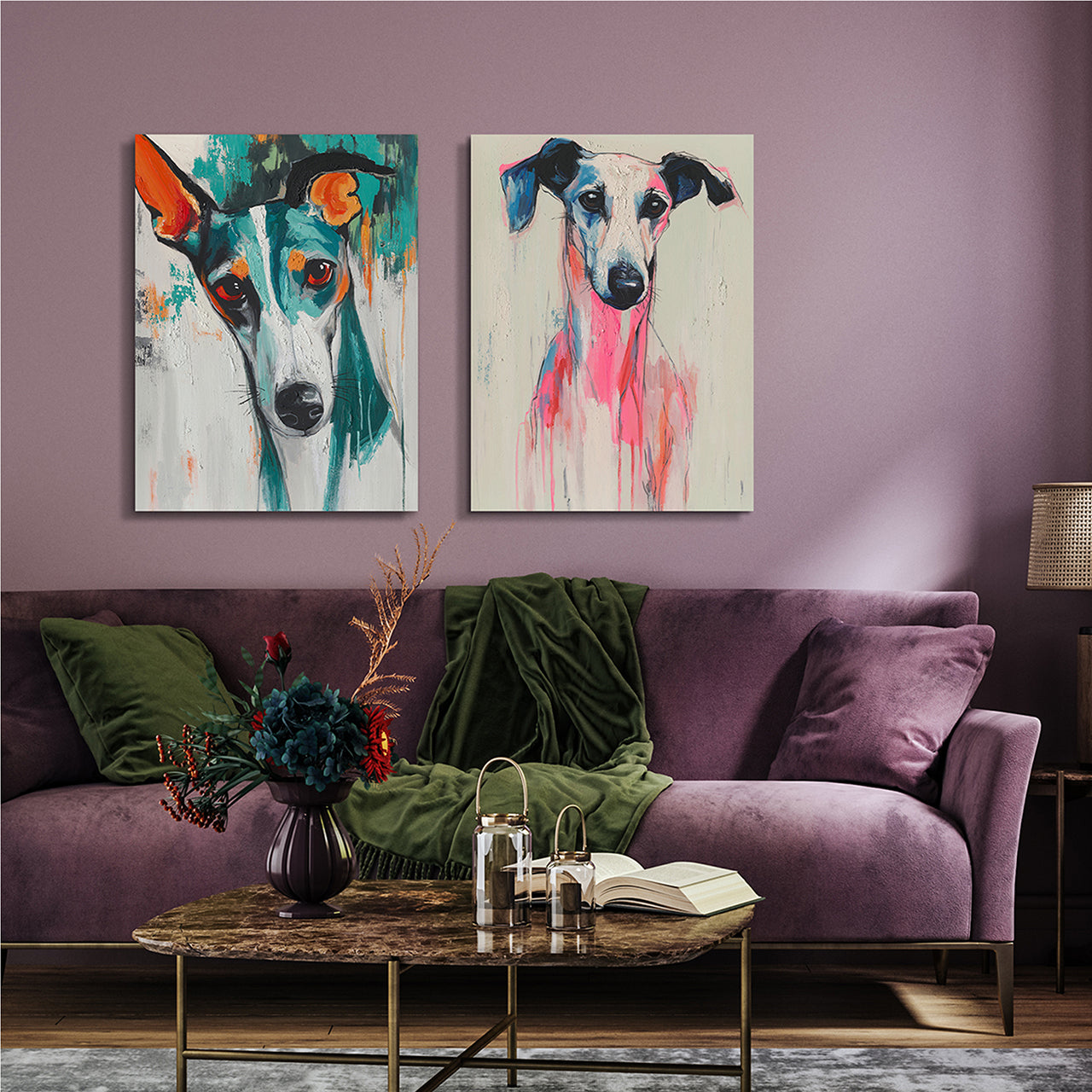 Gemälde Whispering Greyhound