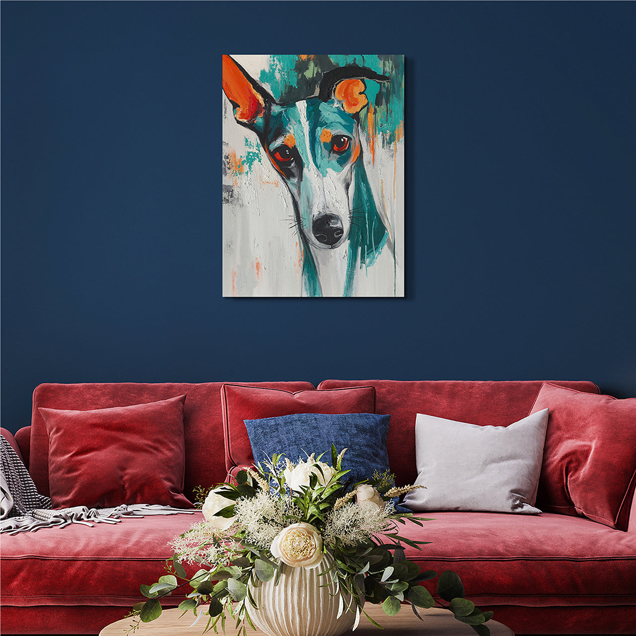 Gemälde Modern Greyhound Soul