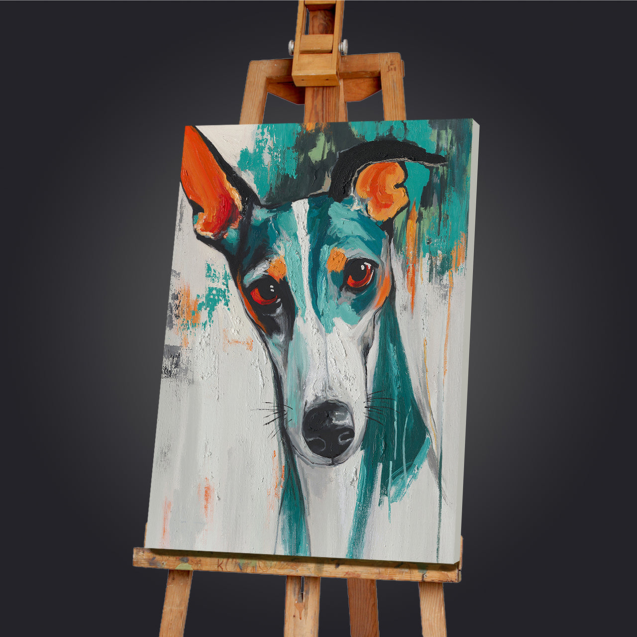 Gemälde Modern Greyhound Soul