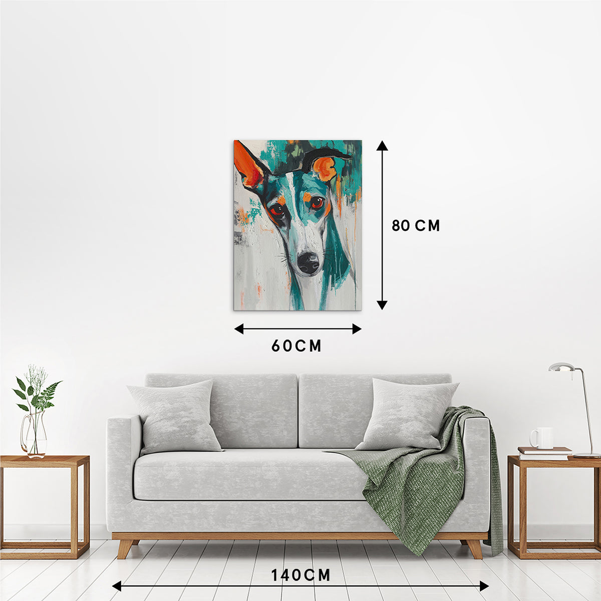 Gemälde Modern Greyhound Soul