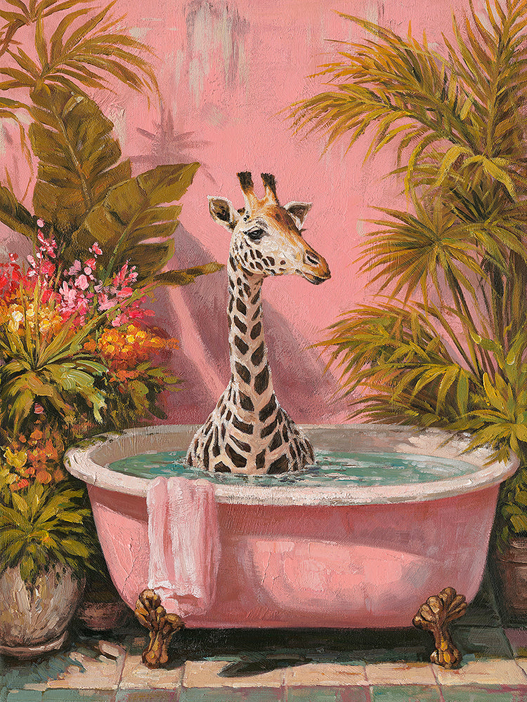 Gemälde Long Neck, Hot Bath