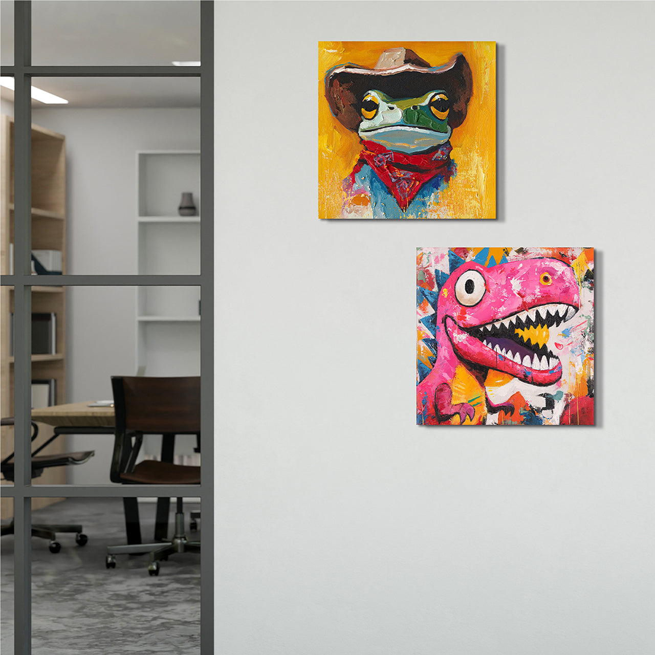 Gemälde Frog Sheriff