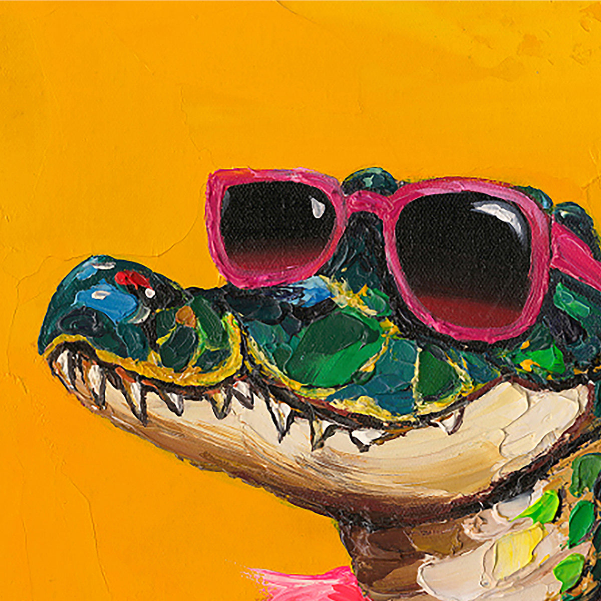Gemälde Miami Croc