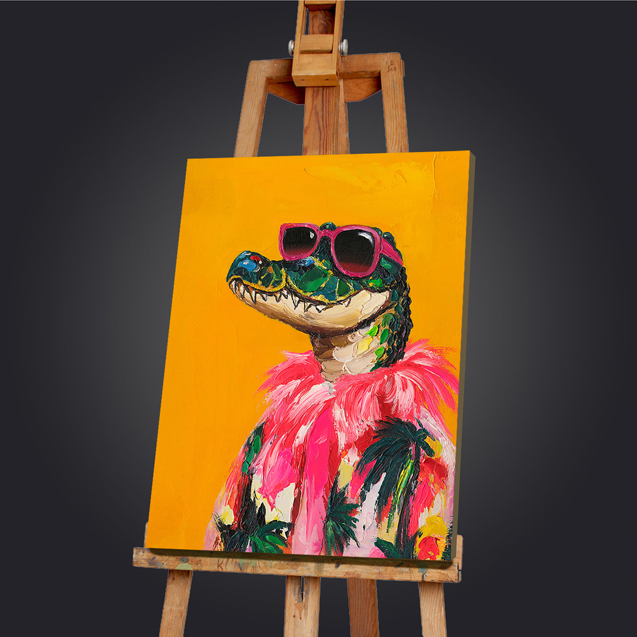 Gemälde Miami Croc