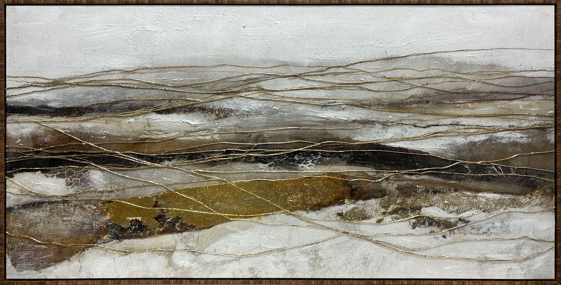 Gemälde Golden Flow