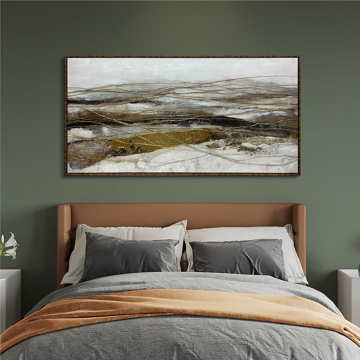 Gemälde Golden Flow