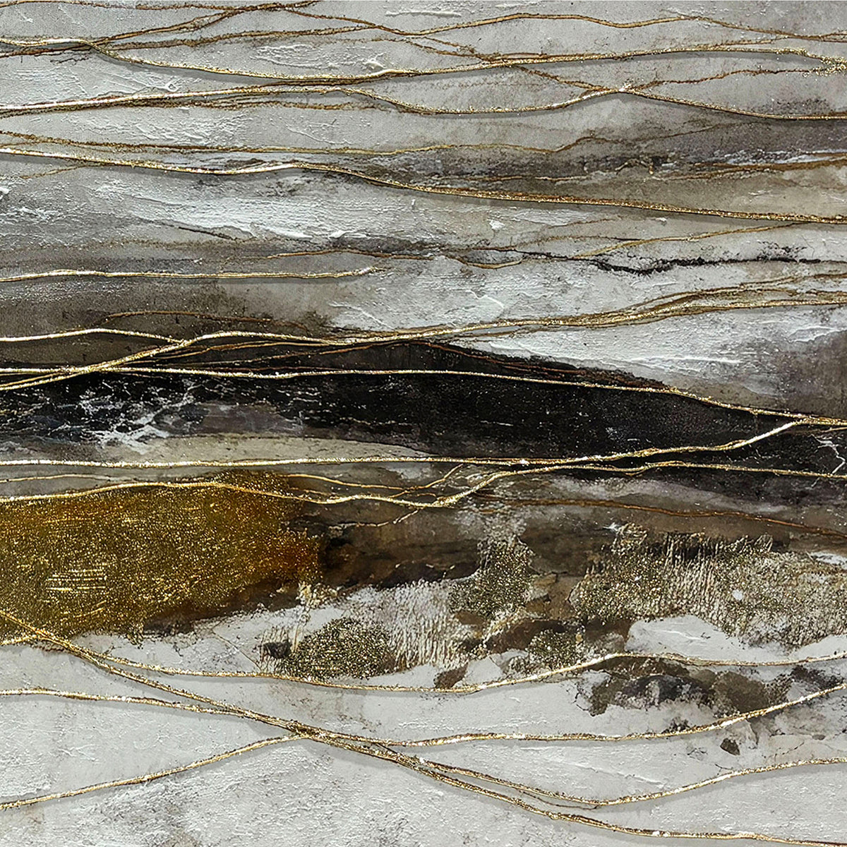 Gemälde Golden Flow