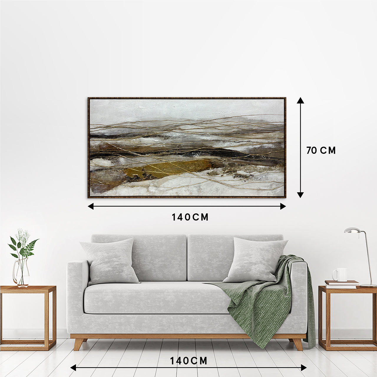 Gemälde Golden Flow
