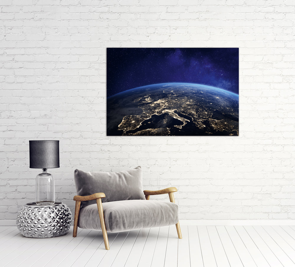 Aluminum picture The Earth from Above