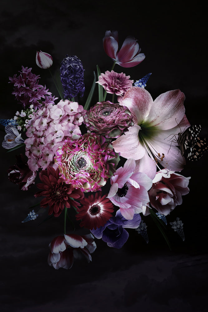 Aluminum picture Pretty Flower Bouquet I